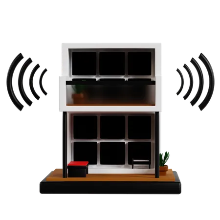 Smart Home Connectivity Future  3D Illustration