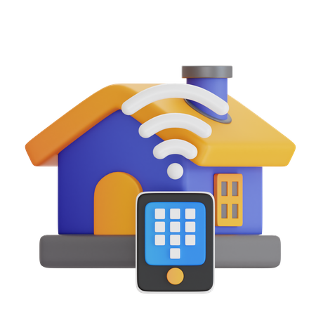 Smart Home Control  3D Icon