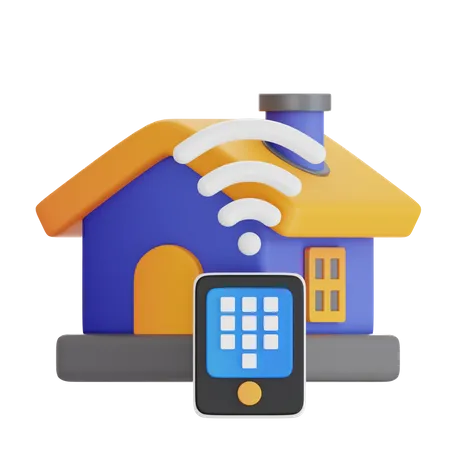 Smart Home Control  3D Icon