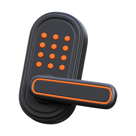 Smart Home Door  3D Icon