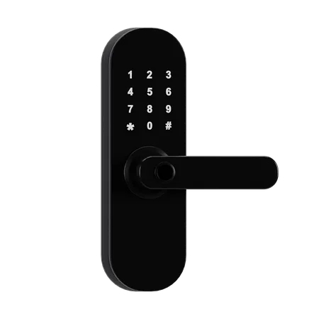 Smart Home Door Lock  3D Icon