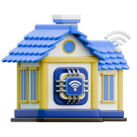 Smart Home Technologie  3D Icon