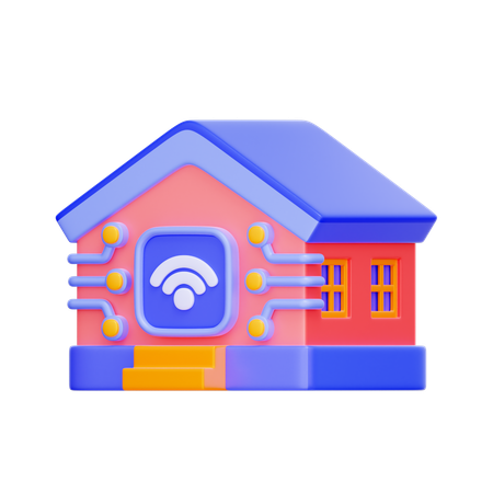 Smart Home Technology  3D Icon