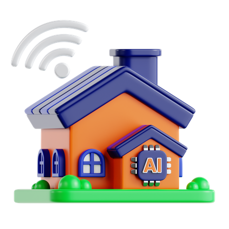 Smart House  3D Icon