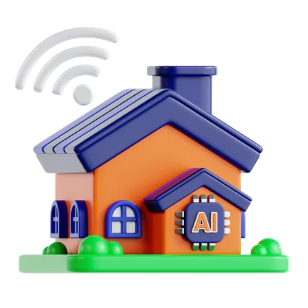 Smart House  3D Icon