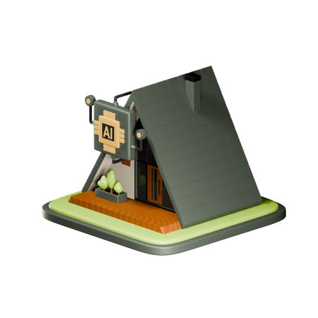 Smart House  3D Icon