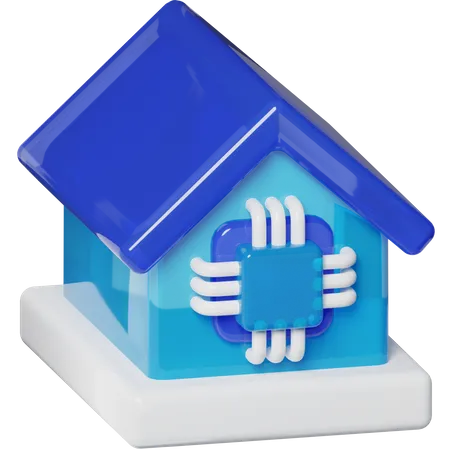 Smart House  3D Icon