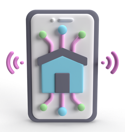 Smart House  3D Icon