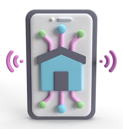 Smart House  3D Icon