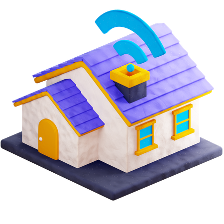 Smart House  3D Icon
