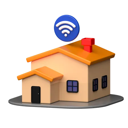Smart House  3D Icon