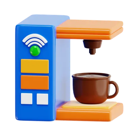 Intelligente Kaffeemaschine  3D Icon