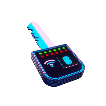 Smart Key  3D Icon