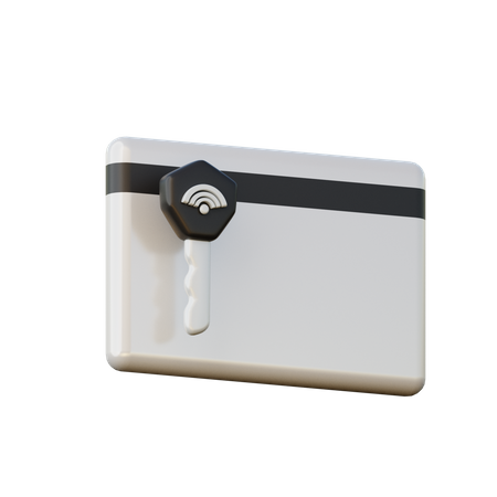 Smart Key Card  3D Icon