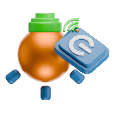 스마트 램프  3D Icon