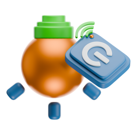 Smart Lamp  3D Icon