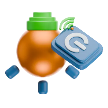 Smart Lamp  3D Icon