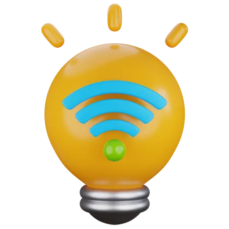 3 D Icon Illustration Smart Lamp 3D Icon