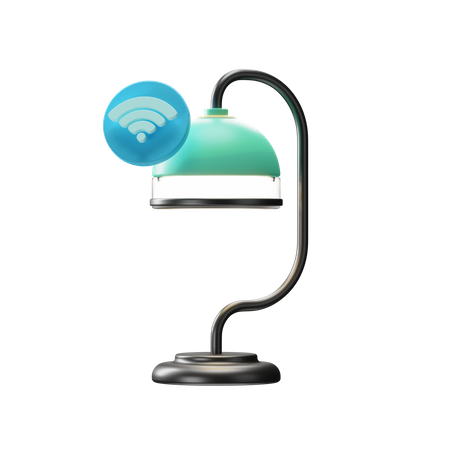 Intelligente Lampe  3D Illustration