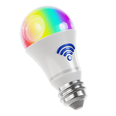 Smart Light Bulb  3D Icon