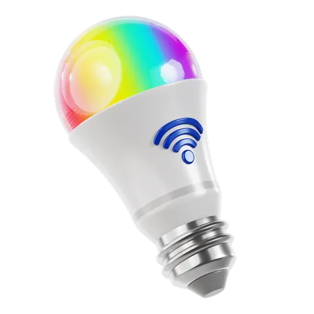 Smart Light Bulb  3D Icon