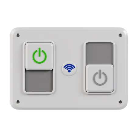 Smart Light Switch  3D Icon