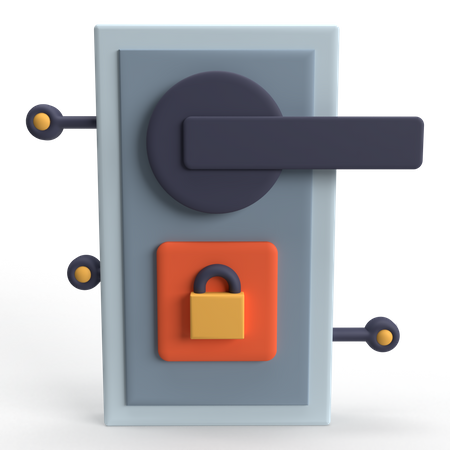 Smart Lock  3D Icon