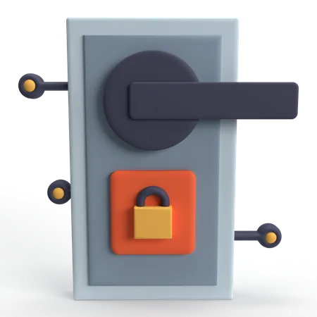 Smart Lock  3D Icon