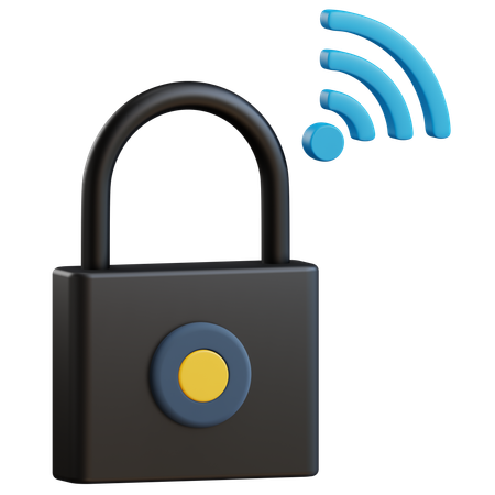 Smart Lock  3D Icon