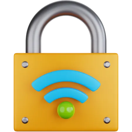 Smart Lock  3D Icon