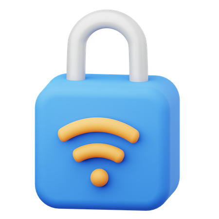 Smart Lock  3D Icon