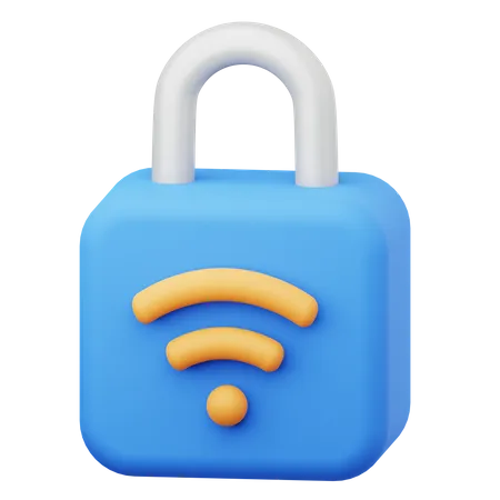 Smart Lock  3D Icon