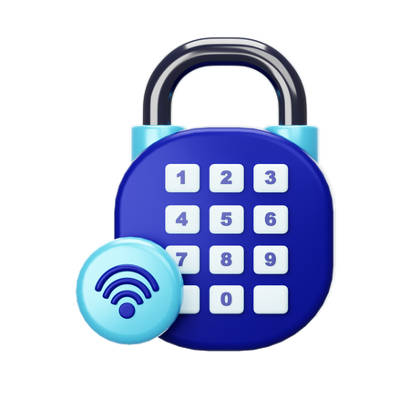 Smart Lock  3D Icon
