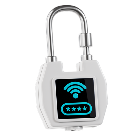 Smart Lock Tracker  3D Icon