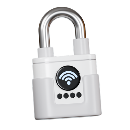 Smart Lock Tracker  3D Icon