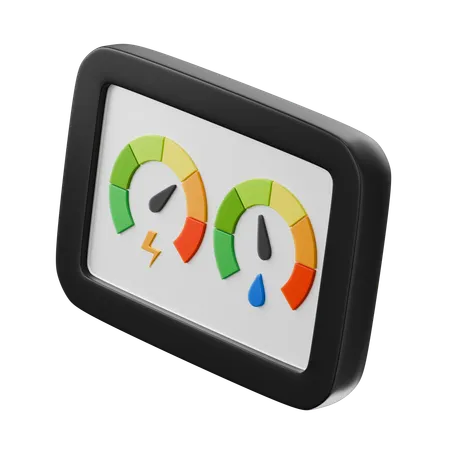 Smart Meter  3D Icon