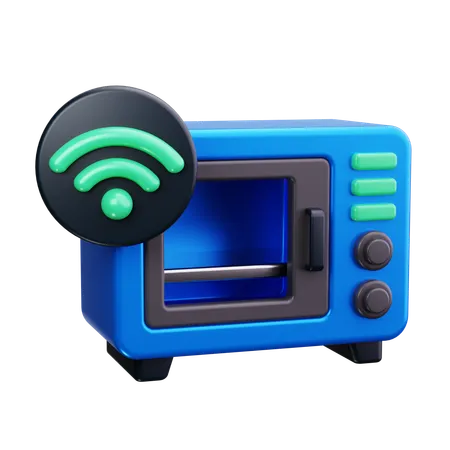 Smart Microwave  3D Icon