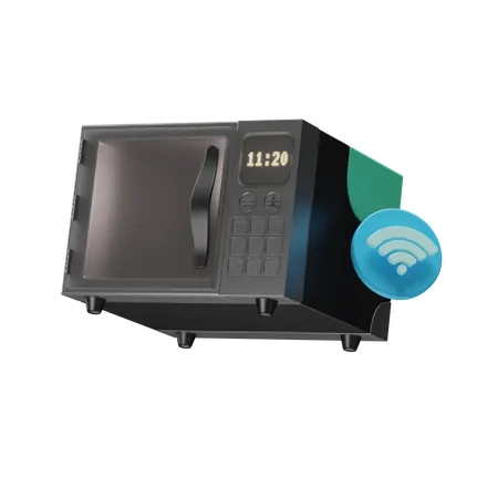 Smart Microwave  3D Illustration