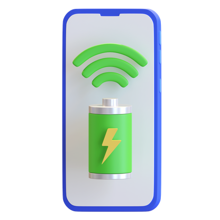 Smart Mobile Battery  3D Icon