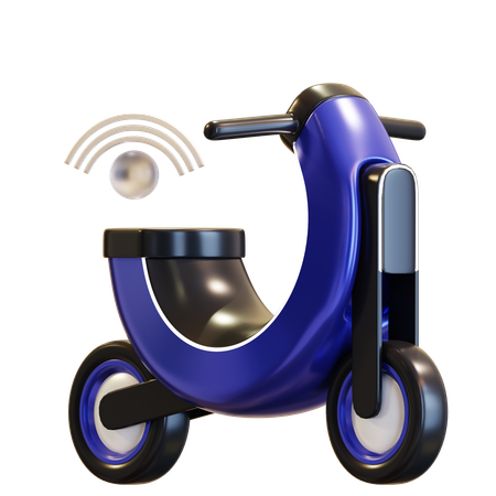 Smart Motorcycle  3D Icon