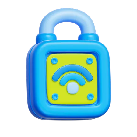 Smart Padlock  3D Icon