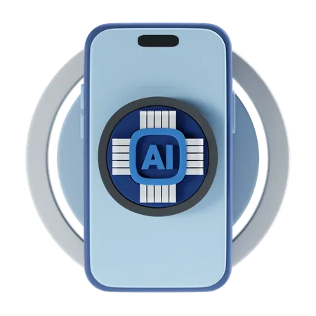 Smart Phone 3 D Icon And Illustration 3D Icon