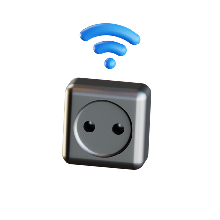 Smart Power Socket 3D Icon