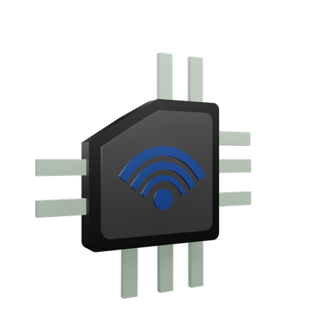 Smart processor  3D Icon