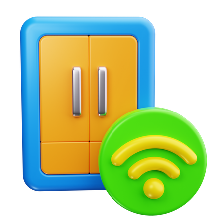 Smart Refrigerator  3D Icon