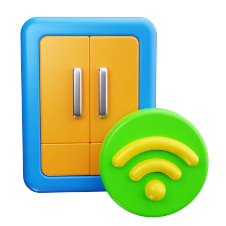 Smart Refrigerator  3D Icon