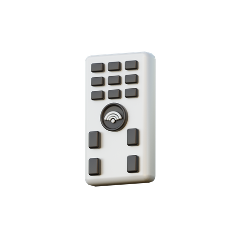 Smart Remote Control  3D Illustration