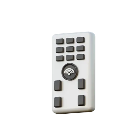 Smart Remote Control  3D Illustration