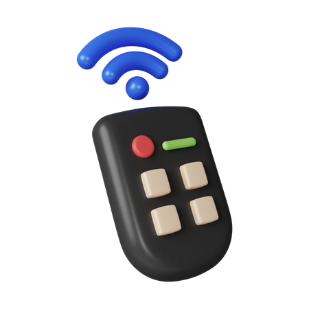 Smart Remote Control System  3D Icon