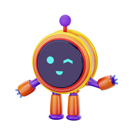 Smart Robot  3D Icon